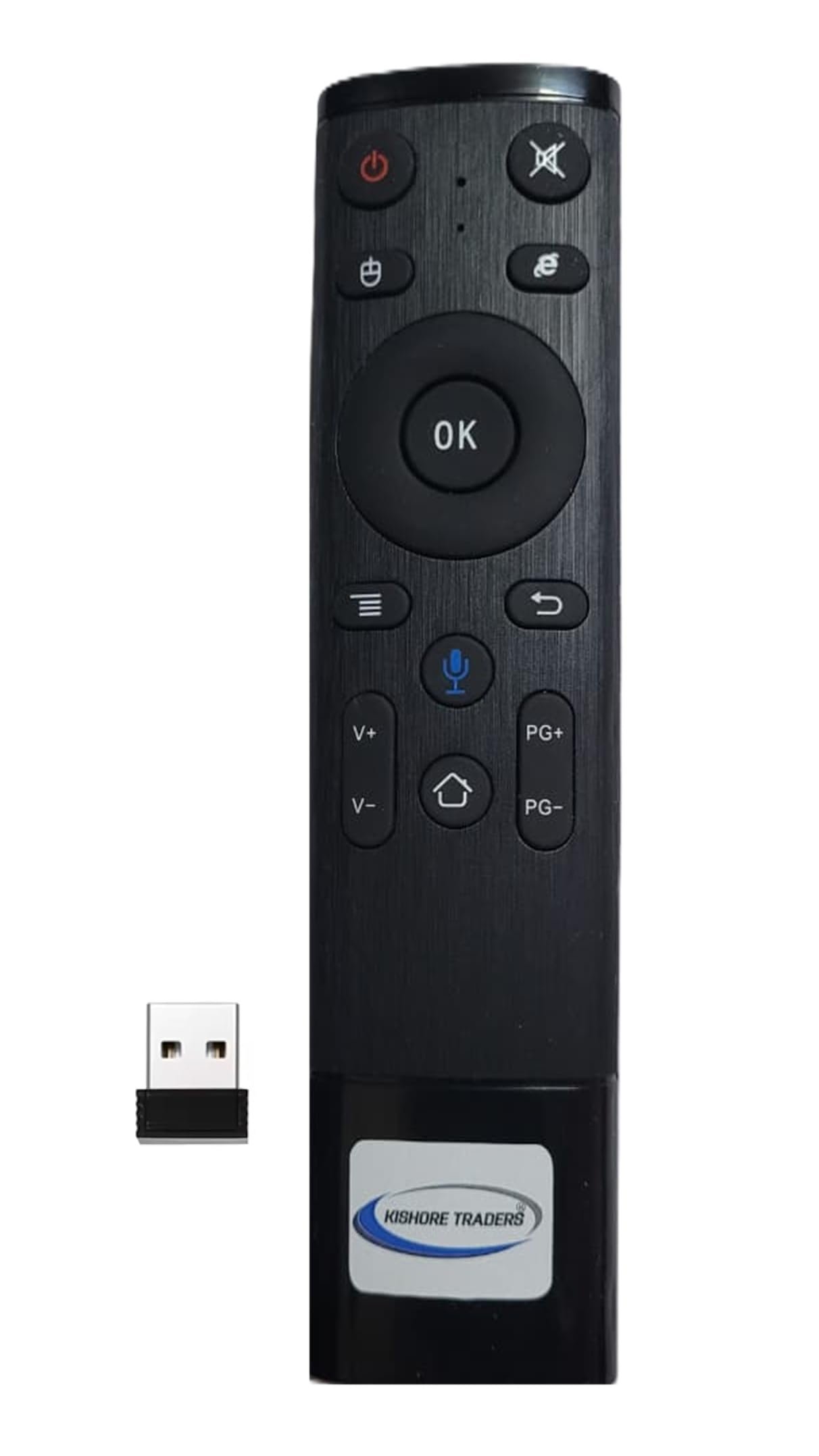 Remote Control for Android Tv Box Mini Pc Internet Tv Box Smart Tv Projector HTPC Gyroscope Air Fly Mouse with IR Learning with 2.4 Ghz Wireless Connection, Voice Air Mouse Remote Q5