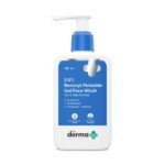 The Derma Co. 2.5% Benzoyl Peroxide Gel Face Wash| With Ceramide Complex & Glycerin | Treats and Prevents Pimples & Acne | Kills 99.9% of Acne Causing Bacteria | Non-Drying Formula | Sulphate Free | Gently Cleanses | For Oily & Acne Prone Skin | For Men & Women |100 ml