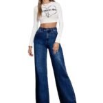 KOTTY Women’s High-Waist Straight-Fit Denim Jeans – Style and Fashionable Casual Wear