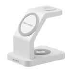 eller santé® 23w Magnetic MagSafe Charger 3in1 Wireless Charger for iPhone 17/17 Air /17 Pro/17 Pro Max, 16/16 Plus/16 Pro/16 Pro Max, 15/14/13/12 Series Fast Charging Adaptor- White