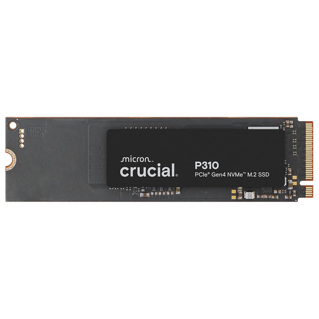 Crucial P310 500GB 2280 PCIe Gen4 3D NAND NVMe M.2 SSD – Up to 6,600MB/s – Shift up to Gen4 – Internal Solid State Drive (PC) – CT500P310SSD801