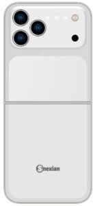 Snexian Latest Rock Z Flip Dual Sim |Keypad Mobile| with 2.4″ Display |Flip|Fold| Call & SMS Indicator |Glass Back Panel|BT Dialer|Voice Changer |Long Lasting Battery|Camera|Feature Phone| White