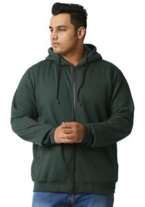 Wear Your Opinion Men’s Plus Size Fleece Zipper Hoodie Jacket