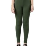 GO COLORS Soft Cotton Stretch Ankle Length Leggings for Women | Breathable
