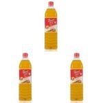 KLF Nirmal Tilnad Gingelly Til Edible Oil, 1L (Pack of 3)