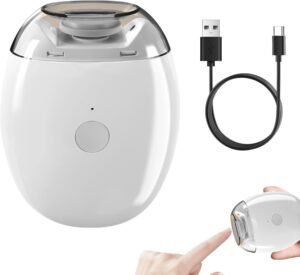 Automatic Electric Nail Clipper & Grinder with LED Light & 3 Speed Settings – Portable USB Rechargeable Auto Fingernail Trimmer, Cutter & Filer for Adults, Kids & Seniors