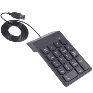 Kadaon USB Numeric Keypad – 18 Key Number Keyboard for Laptop, Notebook, PC, Computer