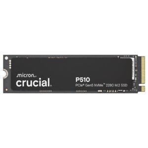 Crucial® P510 1TB PCIe Gen5 NVMe™ 2280 M.2 SSD