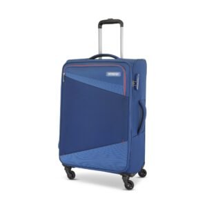 American Tourister Mystic | Luggage Trolley Bag (83 cm) | 360° 4 Wheel Travel Luggage | 1 Compartments | Soft Luggage Polyester Expandable Suitcase | Combination Lock | 3 Years Warranty | Dutch Blue