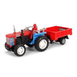 Centy Tractor with Trolley Toy in Pull Back Action for 3Y+ Assorted Colours
