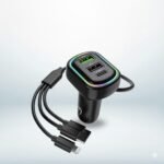 MAXXOX 48W Car Power 16 Fast Car Charger with Dual Output, 48 Watts Total Fast Charging, Adapter for i -Phone & Android Smartphones and Tablets and Other Electronic Devices (Black)
