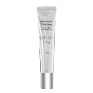 FACESCANADA Strobe Cream – Silver, 18ml | Primer + Highlighter + Moisturizer | Shea Butter & Hyaluronic Acid | Intense Hydration | Flawless Radiant Dewy Skin | Illuminating & Glowing Makeup Base