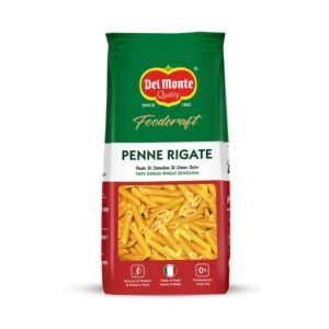 Del Monte Foodcraft Penne Pasta 1Kg |Durum Wheat/Semolina/Sooji Healthy Pasta | No Maida | Authentic Italian Taste | High Protein & Fibre