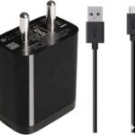 Fast Charger Compatiable with 1 Meter Micro USB Type B Charger for Xiaomi Redmi Note 3, Redmi Note 5 Pro, Mi Note 4 9/9A/9i/4//7/7A/Y1 Adapter Like Wall Charger | Android USB Charger (2.4 Amp, Black)