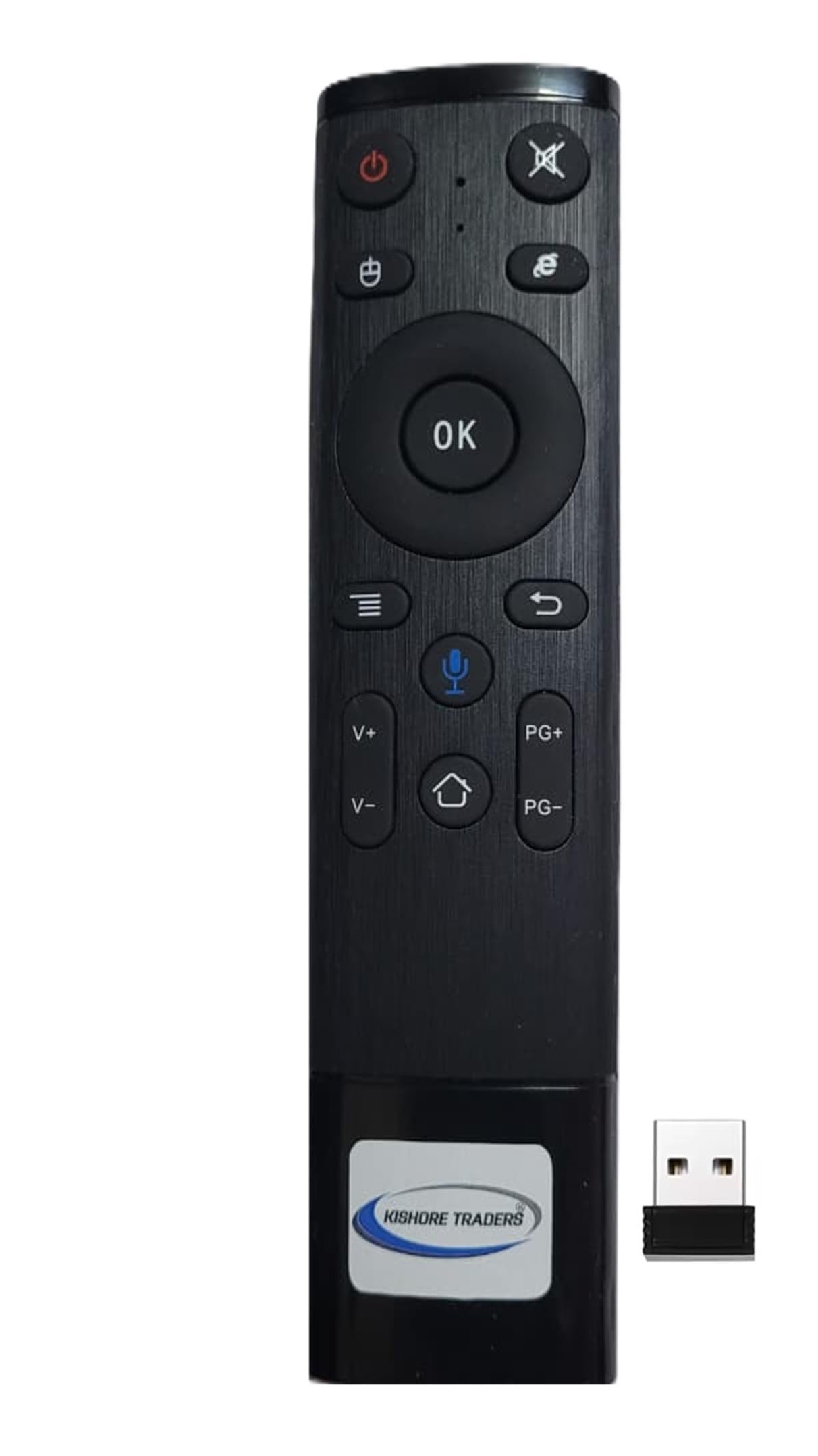 Remote Control Compatible with Android Tv Box Mini Pc Internet Tv Box Smart Tv Projector HTPC Gyroscope Air Fly Mouse with 2.4 Ghz Wireless Connection, Voice Air Mouse Remote