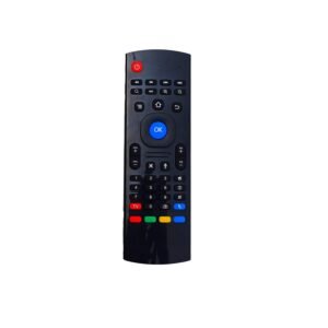 AMUD Air Mouse Remote Control 2.4G Wireless Keyboard IR Learning Smart TV Android TV, Smart Tv, Laptop, Projector, CCTV, Box T9, H96Max, X96 Mini Remote Controller (Black)- 1pcs