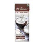 Dabur Hommade Coconut Milk : Made from the Extract of 2 Creamy Coconuts | Thick & Creamy Consistency | No Added Sugar | Thick First Pressing Milk | Hassle-Free, Ready to Use | Ideal for Curries, Desserts & Baking | 200ml single item