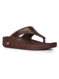 Bata Women’s Platform Heel Sandal – DARK BROWN (5 UK) (5724121)