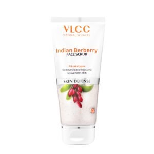 VLCC Indian Berberry Face Scrub – 80g | Gentle Scrub | Helps remove Dead Skin Cells | Clears Skin and Helps remove Blackheads | Rich in Antioxidants | Helps improve Skin Texture.