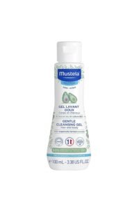 Mustela Baby Body Wash and Shampoo with Avocado 100ml – Head to Toe Wash for Bath | Baby Shampoo | Gentle Cleansing Gel with Vitamin B5