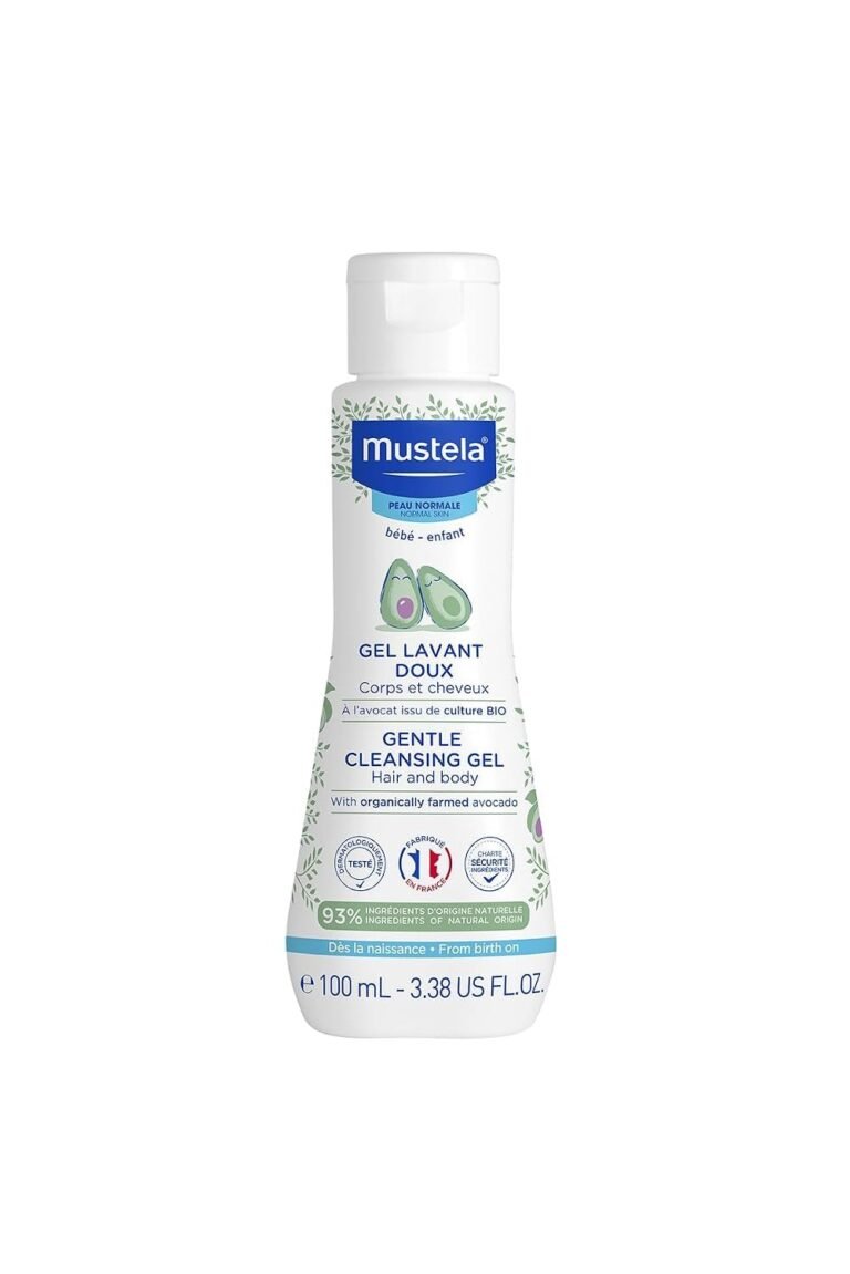 Mustela Baby Body Wash and Shampoo with Avocado 100ml – Head to Toe Wash for Bath | Baby Shampoo | Gentle Cleansing Gel with Vitamin B5