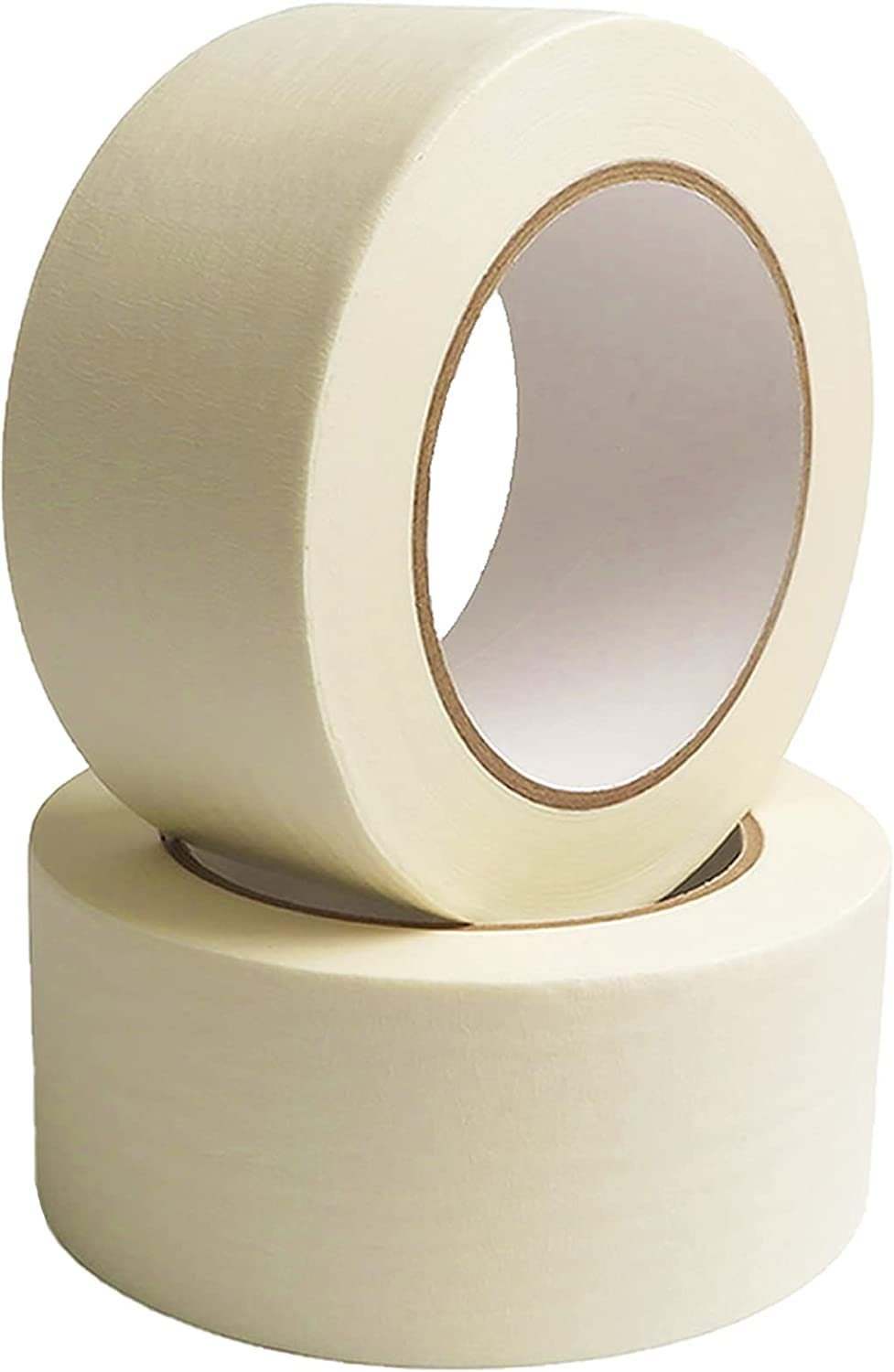 AIPL Masking Tape – 20 Meter Length 48 MM / 2″ Inch – 2 Rolls Per Pack – Easy Tear Tape Best for Carpenter Labelling Painting and leaves no residue after a peel.