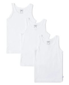 Jockey 3320 Boys Super Combed Cotton Round Neck Sleeveless Vest (Pack of 3)