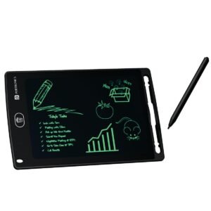 Portronics Ruffpad 8.5E Re-Writable LCD Writing Pad with Screen 21.5cm (8.5-inch) for Drawing, Playing, Handwriting Gifts for Kids & Adults,(Black)