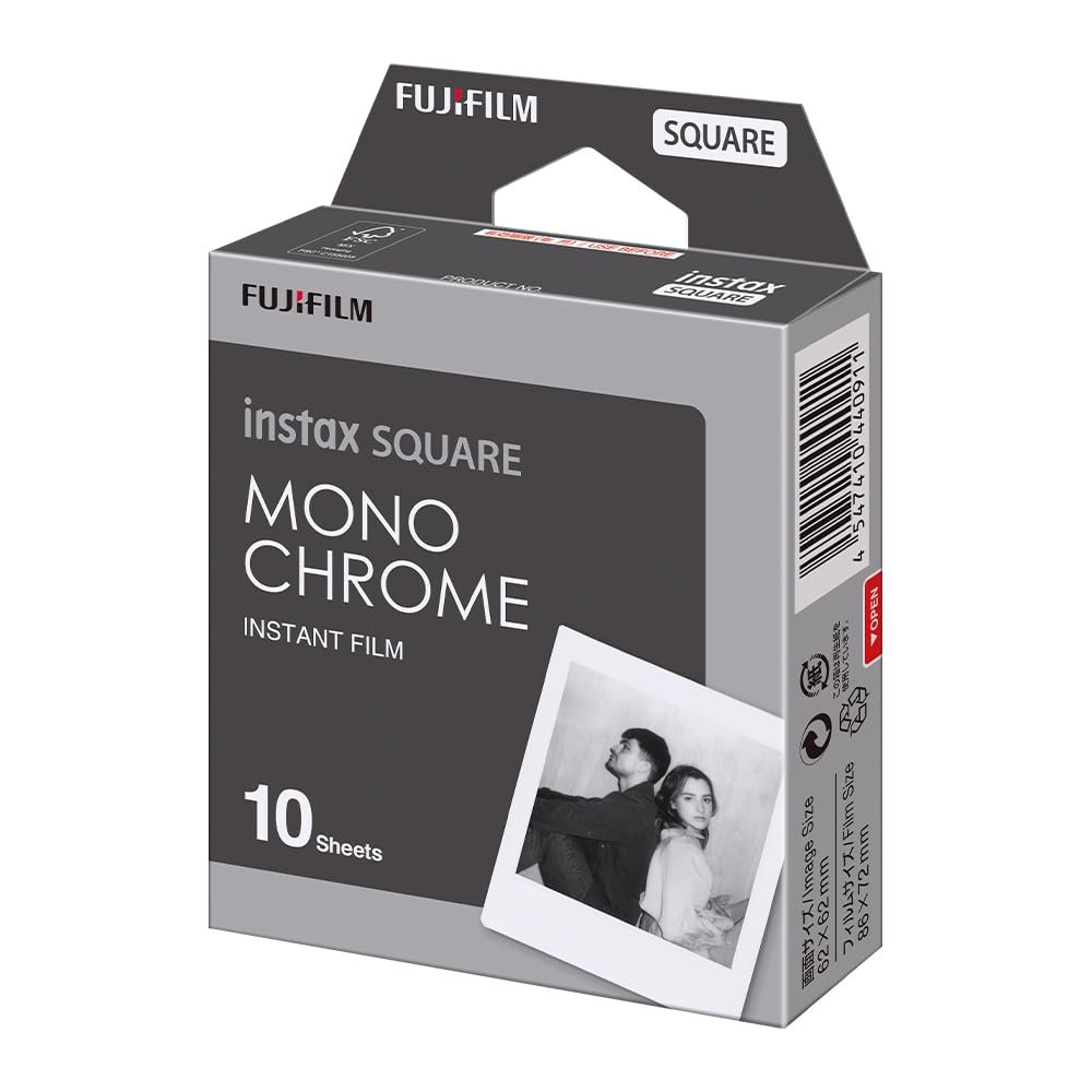 Fujifilm Instax Square Monochrome Film- 10 Exposures