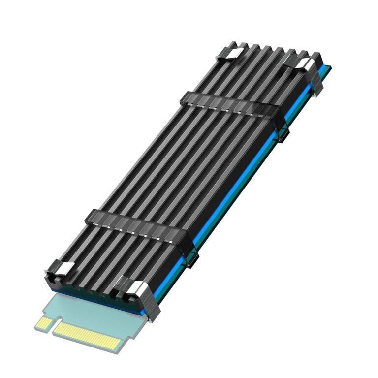 glotrends Universal M.2 Heatsink NVME Heatsink SSD Heatsink for 2280 M.2 SSD with Silicone Thermal Pad