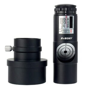 VITE Laser Collimator 1.25” Metal with 2″ Adapter and Battery 7 Bright Levels for Reflector Telescope Collimation