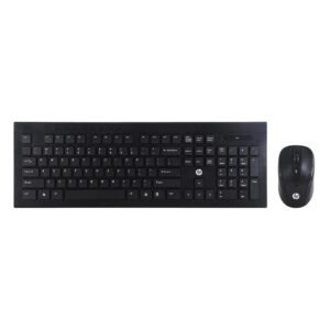 HP USB Wireless Spill Resistance Keyboard and Mouse Combo with 10m Working Range 2.4G Wireless Technology / 3 Years Warranty (4SC12PA), Black