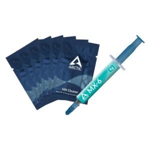 Arctic MX-6 (4 g) – Ultimate Performance Thermal Paste for CPU, Consoles, Graphics Cards, laptops, Very high Thermal Conductivity, Long Durability, Non-Conductive