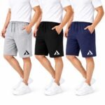 KART BLACK Plus Sizes Men’s Cotton Knee Length Shorts(M,L,XL,XXL,3XL,4XL,5XL Shorts) | Casual and Night Wear Mens Shorts