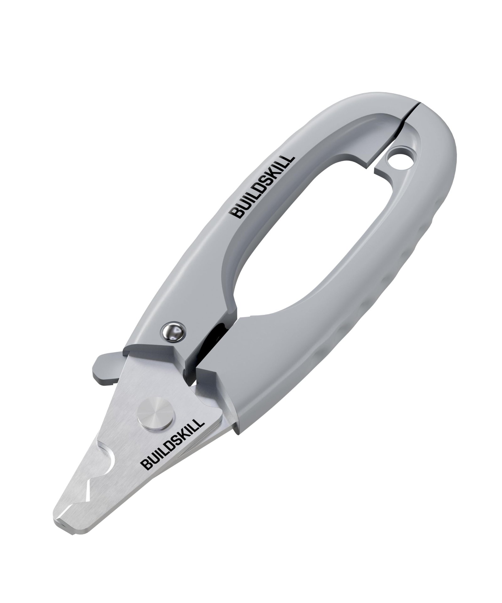 BUILDSKILL Wire Cutter and Stripper – Stainless Steel Electrical Tool for Electronics, Electrical tool for Industrial & Home Use – Strips Wires in One Step, Sharp Edges, Comfortable Grip, Hang Hole