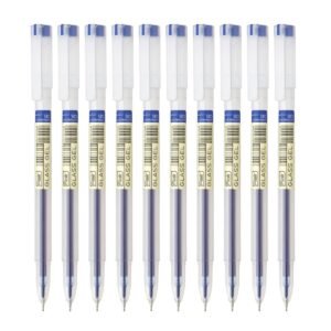 FLAIR Glass Gel Pen Wallet Pack | Tip Size 0.6 mm | Water Proof Ink For Smooth Flow System | Low-Viscosity Ink For Smudge Free Writing | Blue Ink, Pack Of 20