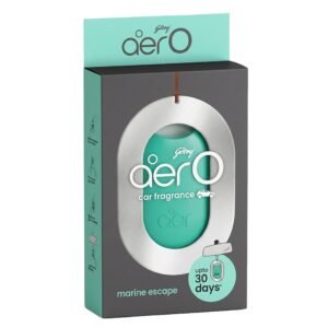 Godrej aer O – Hanging Car Air Freshener – Marine Escape – Pack of 3 (22.5g) | Gel Lasts up to 30 days | Car Accessories