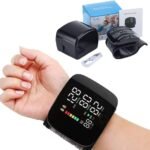 Govee Digital Wrist Blood Pressure Monitor with Heart Rate Display, Automatic BP Checker with Large LCD Screen, Adjustable Wrist Cuff, Memory Function & Rechargeable Design for Home Use