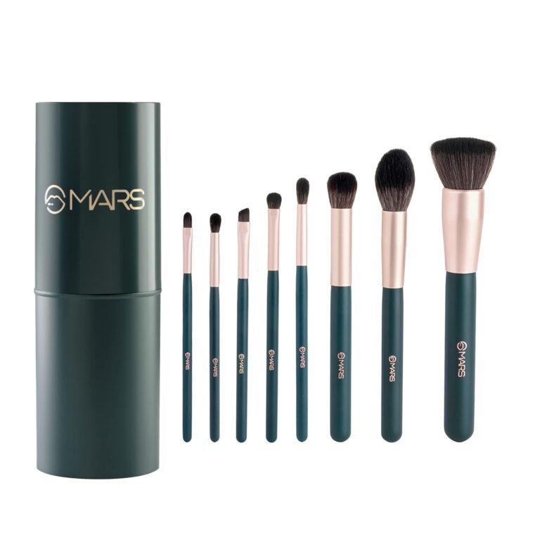MARS Tools of Titan Brush Set with Holder | 8-Piece Makeup Brush Set | Long-Lasting Makeup Brushes | Brushes for Beginners| Blending, Eyeshadow, Contouring | For Flawless Glam Look