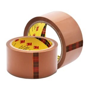 Scotch BOPP Packaging Tape, 48mm x 50 Meter, Tan, Strong Adhesive for Packaging, Decorating, and DIY
