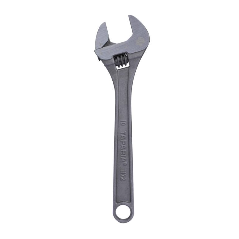 Taparia 1172-10, 10-Inch (255mm) Adjustable Spanner – Forged Chrome Vanadium Steel with Precision Jaws and Insulated Grip, 30mm Jaw Opening for Tightening, Loosening, and Plumbing – Professional Tool for Mechanics, Electricians, and DIY Repairs