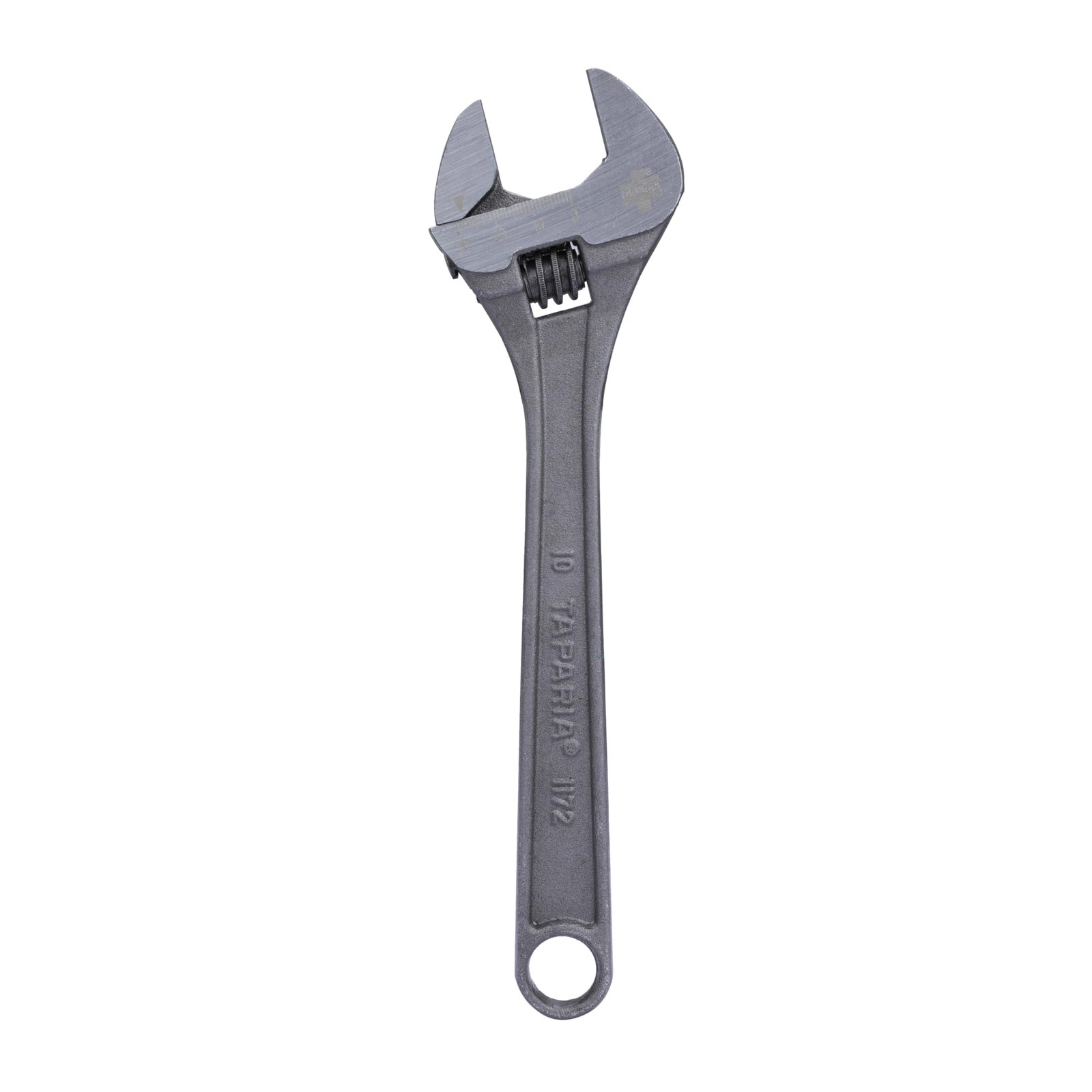 Taparia 1172-10, 10-Inch (255mm) Adjustable Spanner – Forged Chrome Vanadium Steel with Precision Jaws and Insulated Grip, 30mm Jaw Opening for Tightening, Loosening, and Plumbing – Professional Tool for Mechanics, Electricians, and DIY Repairs
