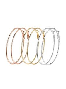 Yellow Chimes Earrings for Women and Girls Fashion Hoop Earrings for Girls | Geometric Circle Shaped Hoops Earrings | Birthday Gift for Girls & Women Anniversary Gift for Wife