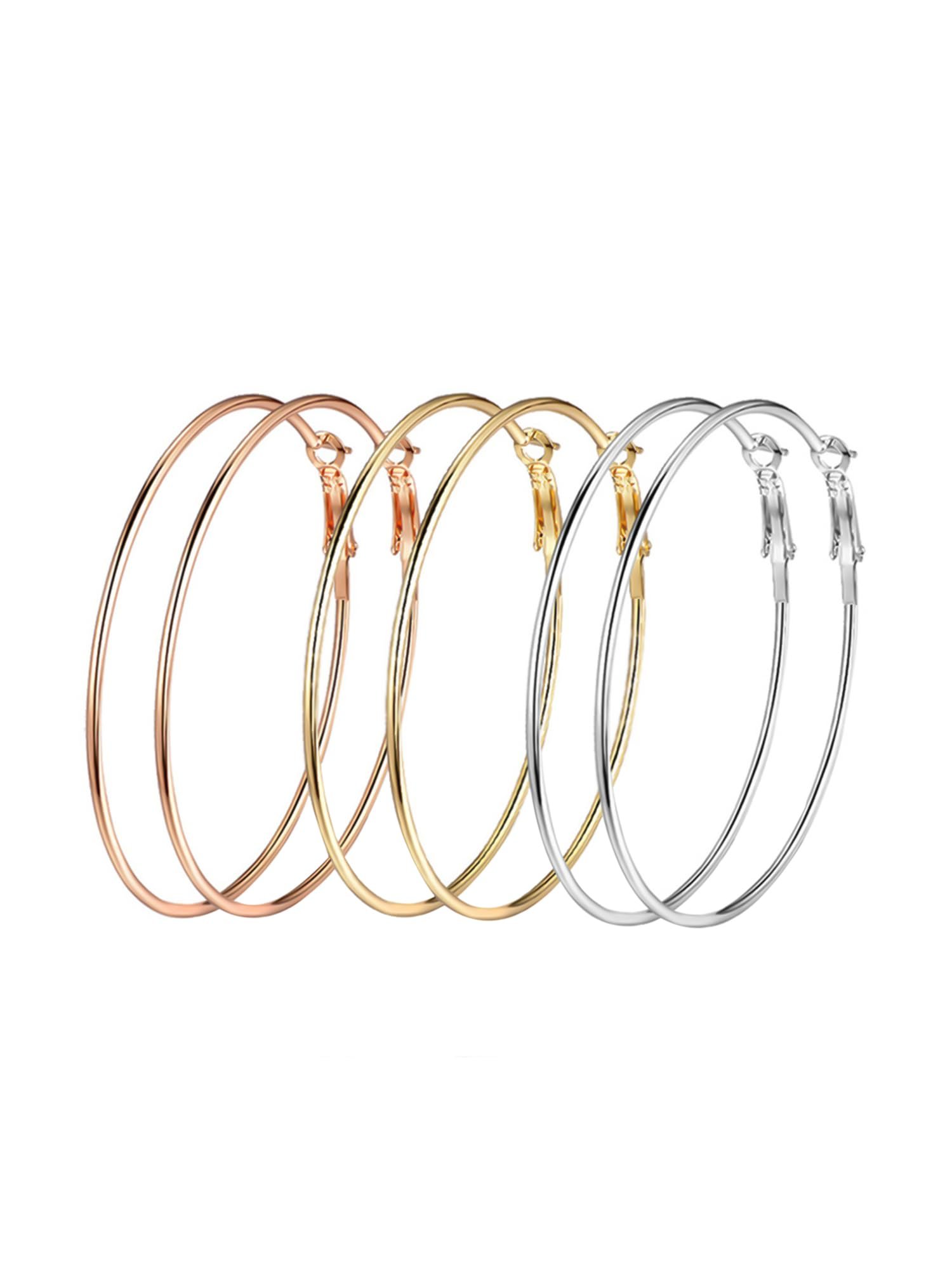 Yellow Chimes Earrings for Women and Girls Fashion Hoop Earrings for Girls | Geometric Circle Shaped Hoops Earrings | Birthday Gift for Girls & Women Anniversary Gift for Wife