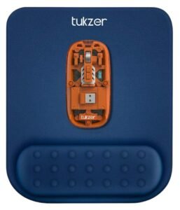 Tukzer Gel Mouse Pad Wrist Rest Memory-Foam Ergonomic Mousepad| Cushion Wrist Support & Pain Relief| Suitable for Gaming, Computer, Laptop, Home & Office Non-Slip Rubber Base (Blue)