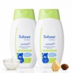 Softsens Baby Lotion 200ml each (Pack of 2 x 200ml) | pH 5.5 | Moisturizing Shea Butter & Milk Cream Formula | Long Lasting Hydration For Newborn Dry Face, Body | Non-Sticky, Lightweight Baby Body Lotion Combo For Baby and Kids 0-5 Years
