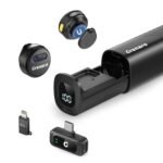 GRENARO Wireless Mic for YouTube with 3-Level Noise Reduction,Mic for YouTube Wireless with Battery Display Charging Case for Android/iOS, Hidden Design Suitable for Facebook, Live Streaming, Vlogging