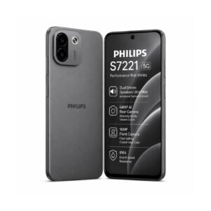 Philips S7221 5G Smartphone (Gray) | 6.67″ HD+ Display | 64MP Camera | 5700mAh Battery |8GB RAM + 128GB Storage | Dual SIM