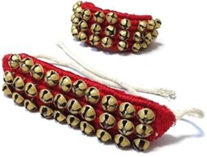 UAPAN MetalCraft Ghungroo Red Pad 3 Line,Red Pad Ghungroo 3 Line