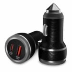 AILKIN 145W Fast Charging Car Charger,Dual Output 100W QC + 45W PD Type C Car Adapter,Quick Car Charging Compatible with All Cars for iPhone & Android Smartphone,Smartwatch,Earbud,Power Bank & More